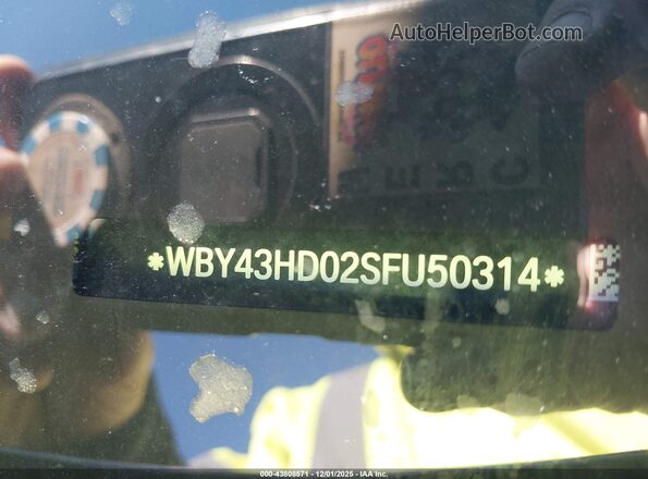 WBY43HD02SFU50314 2025 BMW I4 Gray Вид підкапотного простору
