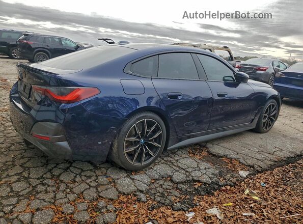WBY73AW00NFN24240 2022 BMW I4 Blue Trasero derecho