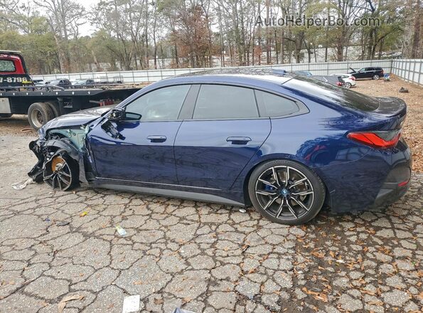 WBY73AW00NFN24240 2022 BMW I4 Blue Trasero izquierdo
