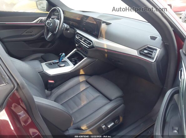 WBY73AW05NFN05084 2022 BMW I4 Бордовый Вид салона спереди