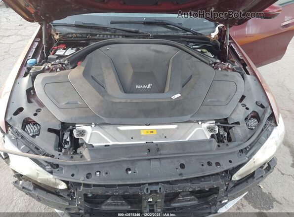 WBY73AW05NFN05084 2022 BMW I4 Бордовый Вид сзади