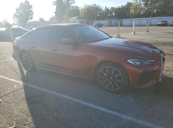 WBY73AW0XPFN76994 2023 BMW I4 Orange Delantero derecho