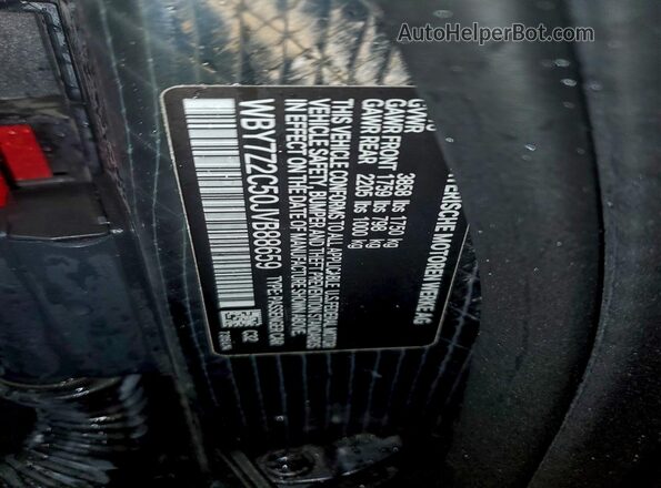 WBY7Z2C50JVB88659 2018 BMW I3 Red Widok komory silnika