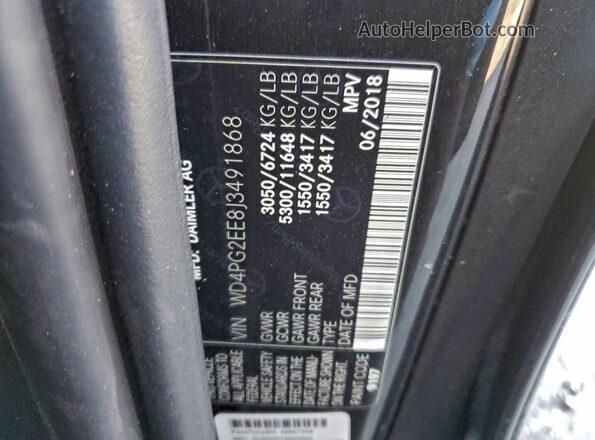 WD4PG2EE8J3491868 2018 MERCEDES-BENZ METRIS Black 