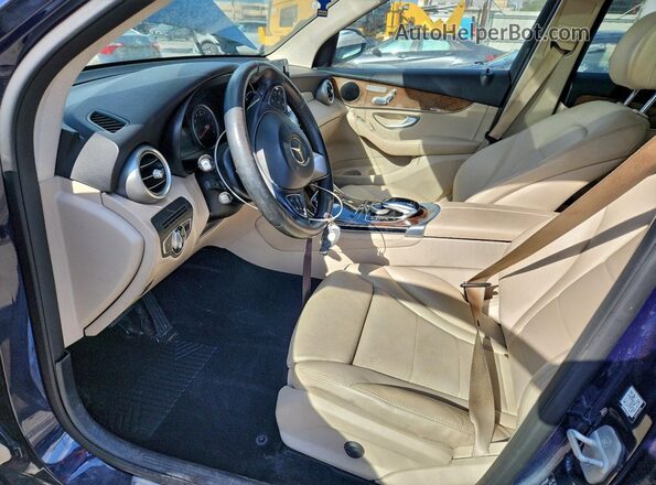 WDC0G4JB1GF058042 2016 MERCEDES-BENZ GLC-CLASS Blue Front interior view