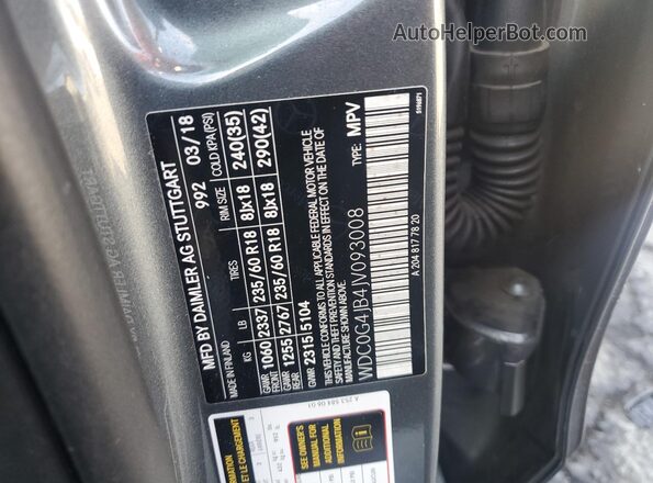 WDC0G4JB4JV093008 2018 MERCEDES-BENZ GLC-CLASS Charcoal 