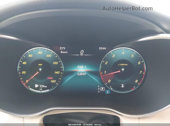 WDC0G8EB7LF746428 2020 MERCEDES-BENZ GLC 300 Red Vista de los asientos traseros