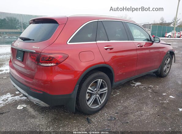 WDC0G8EB7LF746428 2020 MERCEDES-BENZ GLC 300 Red Trasero derecho