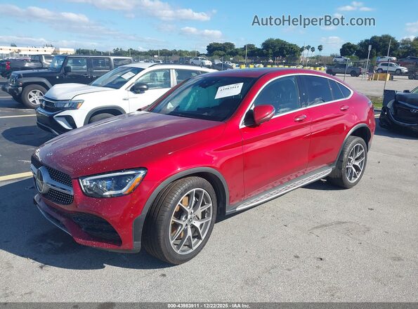 WDC0J8EB0LF630375 2020 MERCEDES-BENZ GLC 300 COUPE Red Передня ліва чверть