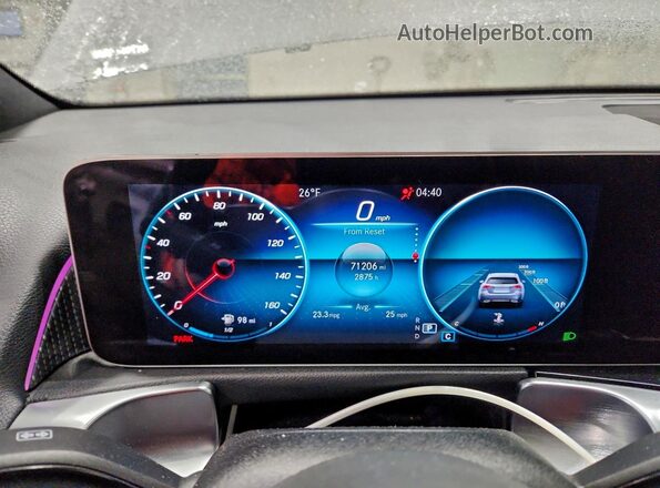 WDC4M4HB5LW007377 2020 MERCEDES-BENZ GLB-CLASS Gray Vista del cuadro de instrumentos