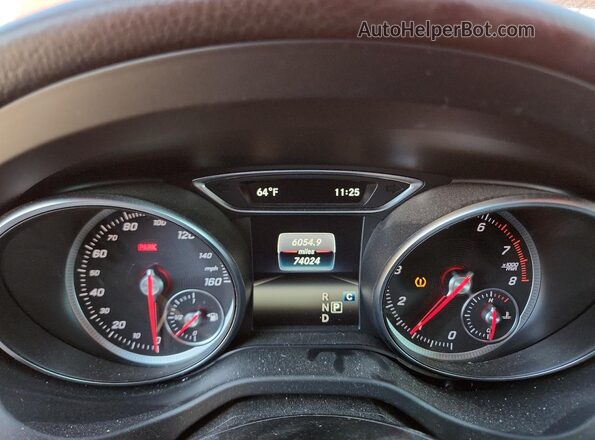 WDCTG4EB2LU028576 2020 MERCEDES-BENZ GLA Red Instrument cluster view