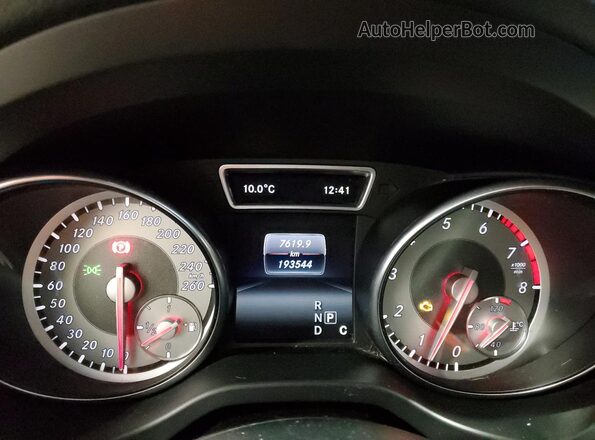 WDCTG4GB0GJ271789 2016 MERCEDES-BENZ GLA Black ხელსაწყოთა პანელის ხედი