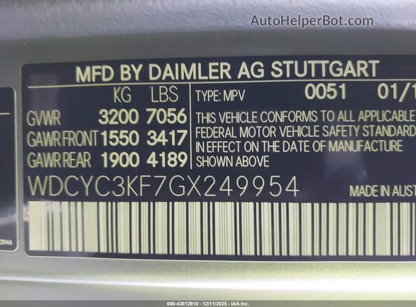 WDCYC3KF7GX249954 2016 MERCEDES-BENZ G 550 Silver Vista del compartimento del motor