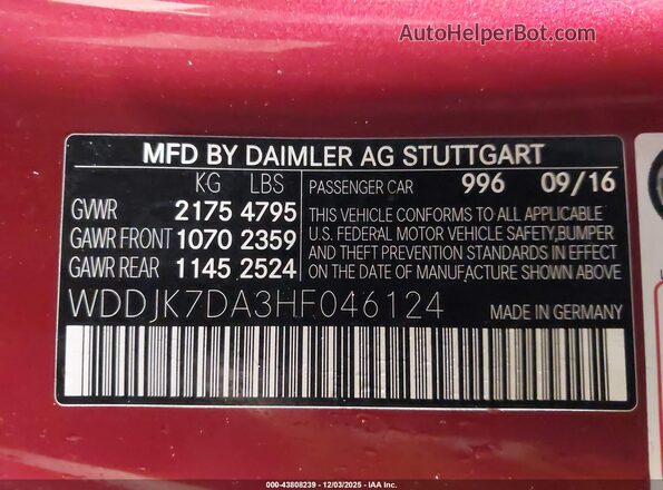 WDDJK7DA3HF046124 2017 MERCEDES-BENZ SL 550 Серебряный Вид подкапотного пространства