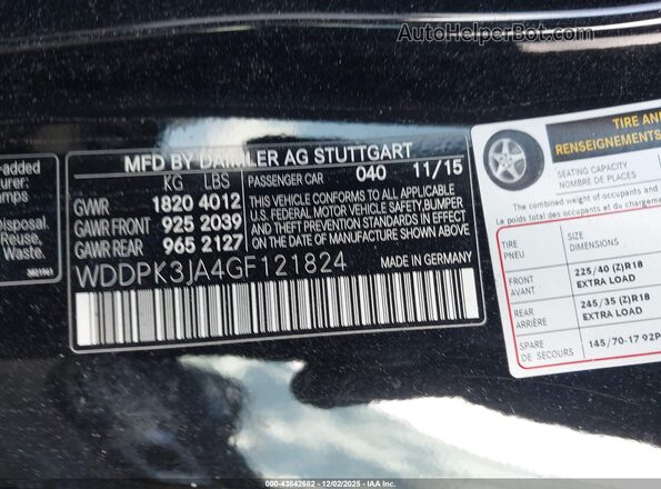 WDDPK3JA4GF121824 2016 MERCEDES-BENZ SLK 300 Black Vista del compartimento del motor