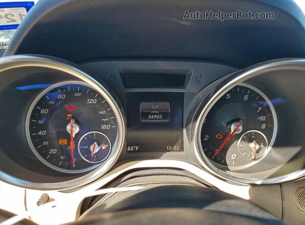 WDDPK3JA7HF137940 2017 MERCEDES-BENZ SLC Blue Սարքավորումների վահանակի տեսք