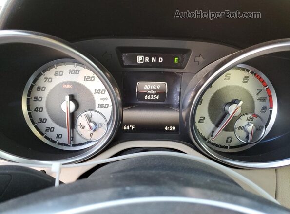 WDDPK3JA9GF115727 2016 MERCEDES-BENZ SLK White Вид щитка приладів