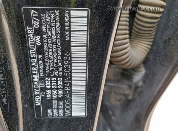 WDDSJ4EB4JN503936 2018 MERCEDES-BENZ CLA-CLASS Black 