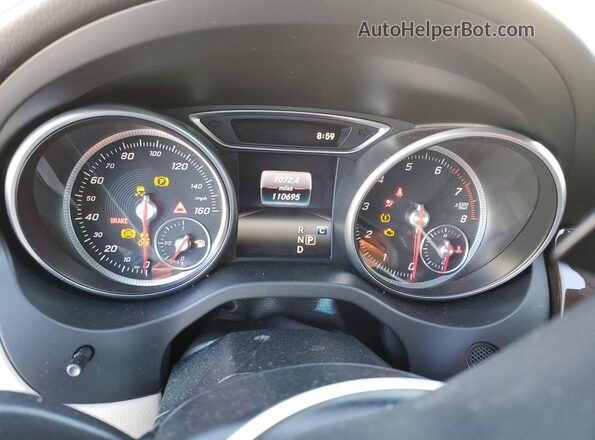 WDDSJ4EB5HN425175 2017 MERCEDES-BENZ CLA-CLASS White ხელსაწყოთა პანელის ხედი