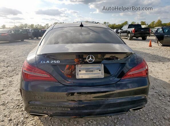 WDDSJ4EB5JN560078 2018 MERCEDES-BENZ CLA-CLASS Black Вид ззаду