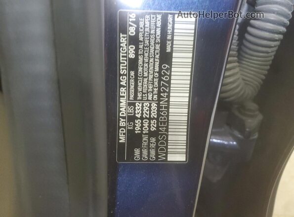 WDDSJ4EB6HN427629 2017 MERCEDES-BENZ CLA-CLASS Blue 