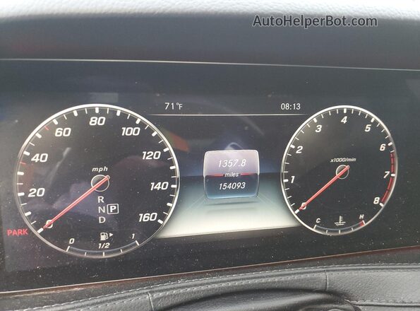 WDDUG6EB5JA361641 2018 MERCEDES-BENZ S Black Vista del cuadro de instrumentos