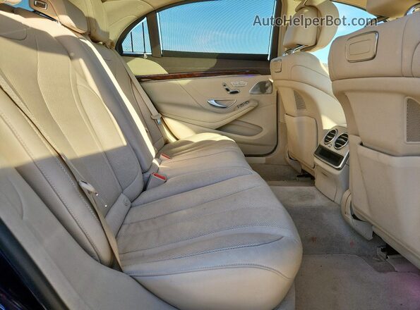WDDUG6EB9JA349167 2018 MERCEDES-BENZ S Синий Вид задних сидений