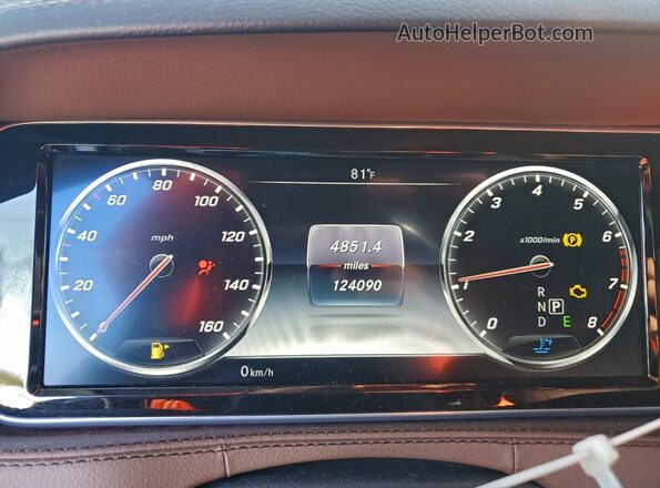 WDDUG8CB0HA310752 2017 MERCEDES-BENZ S Black Instrument cluster view