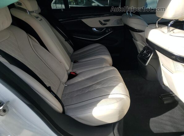 WDDUG8CB1HA291872 2017 MERCEDES-BENZ S White Rear seats view