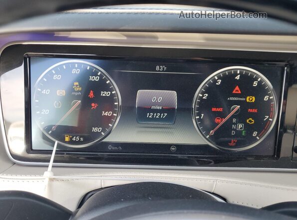WDDUG8CB1HA291872 2017 MERCEDES-BENZ S White Instrument cluster view