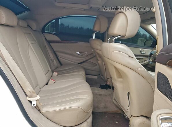 WDDUG8CB3GA214239 2016 MERCEDES-BENZ S Gray Rear seats view