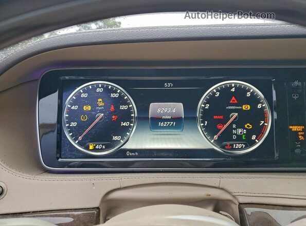 WDDUG8CB3GA214239 2016 MERCEDES-BENZ S Gray Instrument cluster view