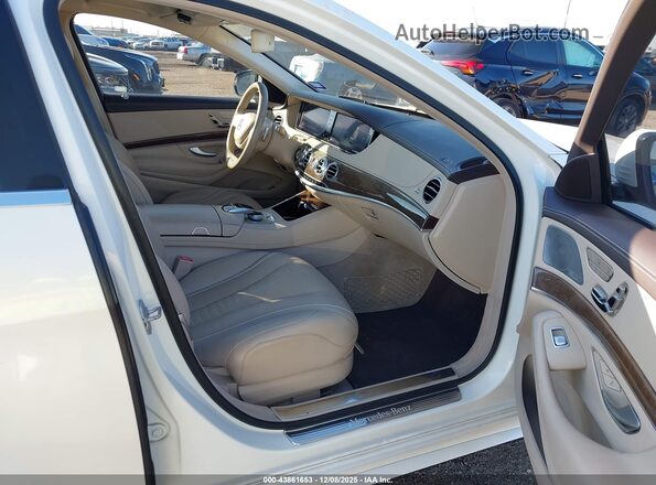 WDDUG8CB4HA321981 2017 MERCEDES-BENZ S-CLASS White წინა სალონის ხედი
