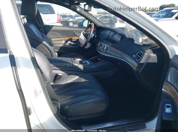 WDDUG8CB6GA212548 2016 MERCEDES-BENZ S-CLASS White წინა სალონის ხედი