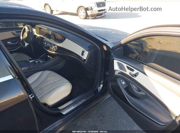 WDDUG8CB7GA236597 2016 MERCEDES-BENZ S-CLASS Black Вид салону спереду