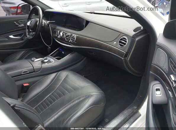 WDDUG8CB8GA214690 2016 MERCEDES-BENZ S-CLASS White Vista interior delantera