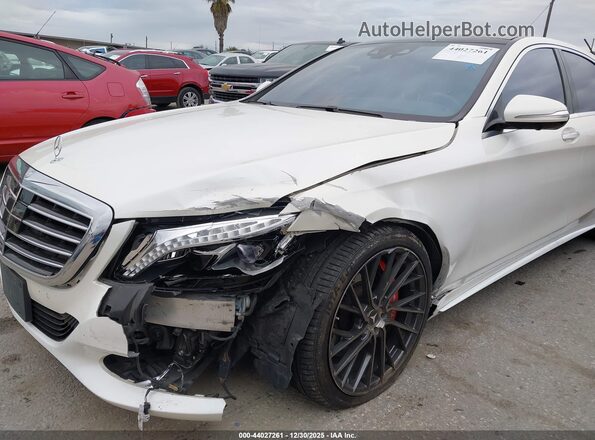 WDDUG8CB8GA214690 2016 MERCEDES-BENZ S-CLASS White Vista frontal