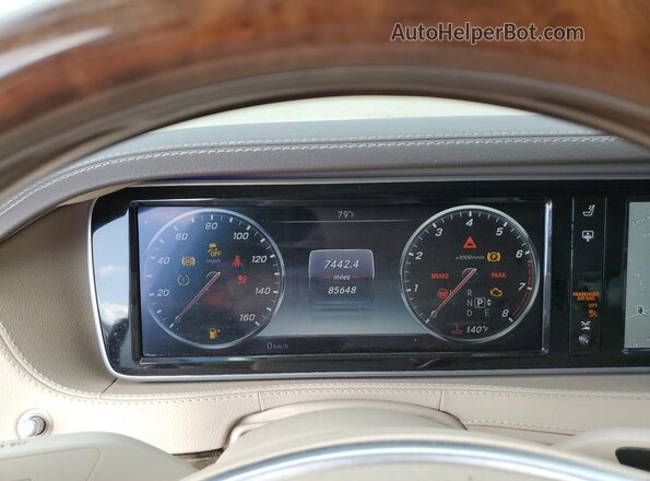 WDDUG8CB8HA289682 2017 MERCEDES-BENZ S Silver Widok zestawu wskaźników