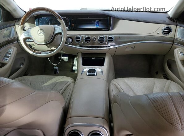 WDDUG8CB8HA289682 2017 MERCEDES-BENZ S Silver Widok deski rozdzielczej