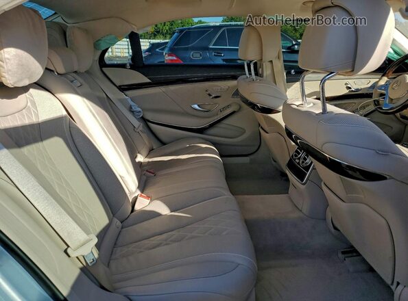 WDDUG8DB2KA492122 2019 MERCEDES-BENZ S Blue Rear seats view