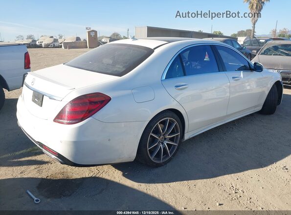 WDDUG8DB3KA474213 2019 MERCEDES-BENZ S-CLASS Белый Задняя правая четверть