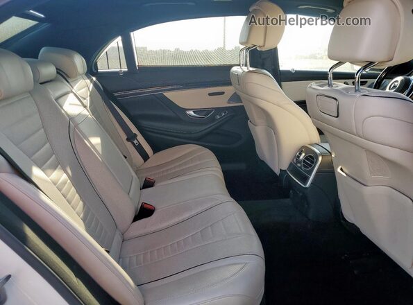 WDDUG8DB8KA437495 2019 MERCEDES-BENZ S White Widok tylnych siedzeń