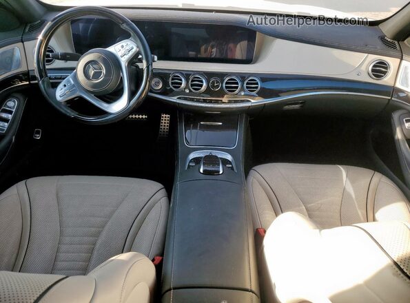 WDDUG8DB8KA437495 2019 MERCEDES-BENZ S White Widok deski rozdzielczej