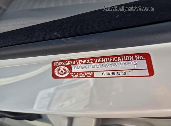 WDDUG8DB8KA437495 2019 MERCEDES-BENZ S White Widok komory silnika