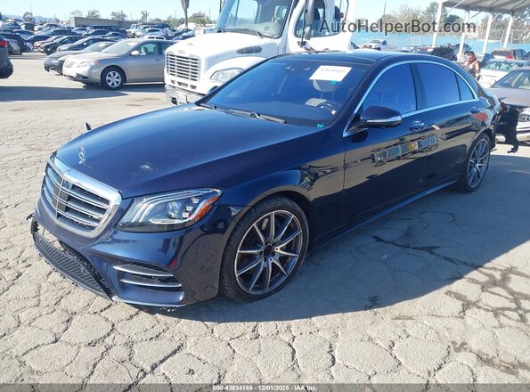WDDUG8DBXKA439376 2019 MERCEDES-BENZ S-CLASS Dark Blue Передня ліва чверть