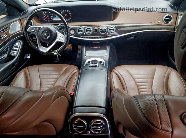 WDDUG8DBXKA449678 2019 MERCEDES-BENZ S Black Вид панелі приладів
