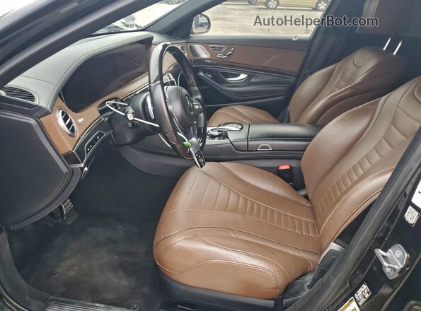 WDDUG8DBXKA449678 2019 MERCEDES-BENZ S Black Вид салону спереду