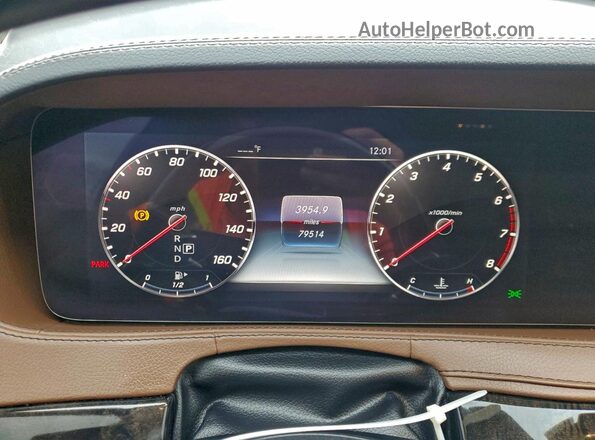 WDDUG8DBXKA449678 2019 MERCEDES-BENZ S Black Вид щитка приладів