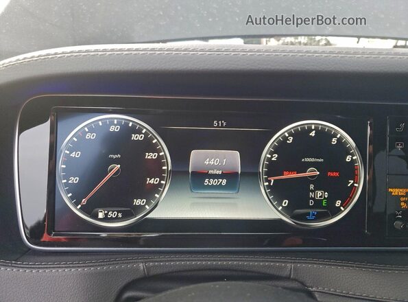 WDDUG8FB0GA215280 2016 MERCEDES-BENZ S Black ხელსაწყოთა პანელის ხედი