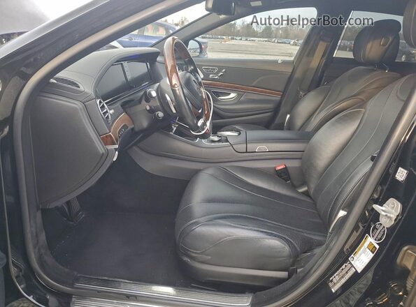WDDUG8FB0GA215280 2016 MERCEDES-BENZ S Black წინა სალონის ხედი